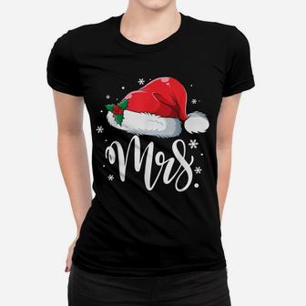 Funny Mrs Claus Santa Christmas Matching Couple Pajamas Him Women T-shirt | Crazezy AU