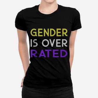Funny Nonbinary Gender Is Over Rated Women T-shirt - Monsterry DE