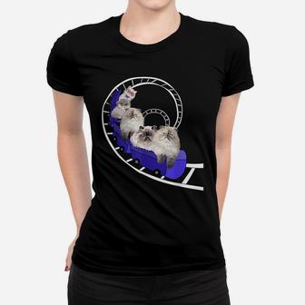 Funny Persian Cats Gifts Cat Lovers Roller Coaster Womens Women T-shirt | Crazezy DE