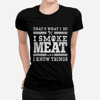 Funny Pitmaster I Meat Bbq Smoker Grill Gift Women T-shirt | Crazezy CA