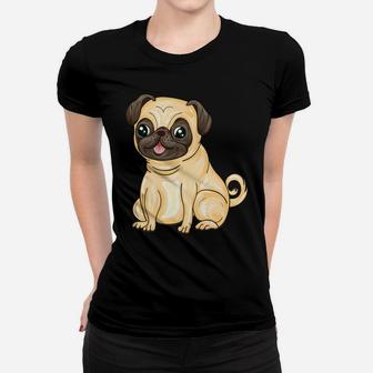 Funny Pug Gift Pug Mama Pug Mom Cute Birthday Pug Women T-shirt | Crazezy