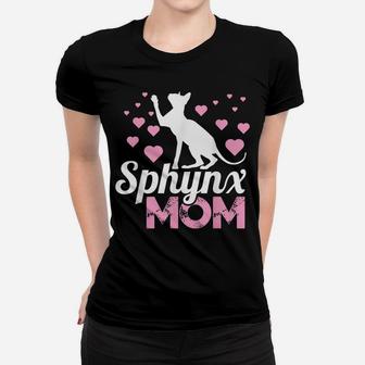 Funny Sphynx Cat Mom Gifts Women T-shirt | Crazezy