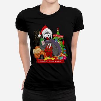 Funny Thanksgiving, Christmas, New Year's Holiday Season Women T-shirt | Crazezy
