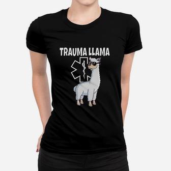 Funny Trauma Llama Emt Design Ems Medic Gift Women T-shirt | Crazezy UK