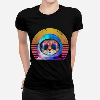 Funny Vintage Style Cat Sunglasses For Kitten Lovers Women T-shirt | Crazezy