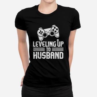 Gamer Engagement Leveling Up To Husband Women T-shirt - Thegiftio UK