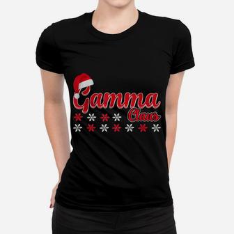 Gamma Claus Matching Family Christmas Pajamas Gifts Women T-shirt | Crazezy