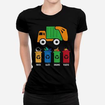 Garbage Recycling Trash Truck Kid Boy Toddler Gift T Shirt Women T-shirt | Crazezy