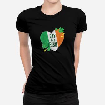 Gay And Irish St Patrick's Day Women T-shirt - Monsterry
