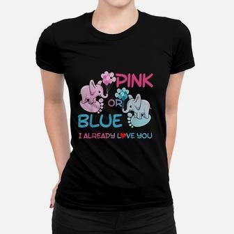 Gender Reveal Pink Or Blue Boy Or Girl Party Supplies Family Women T-shirt | Crazezy AU