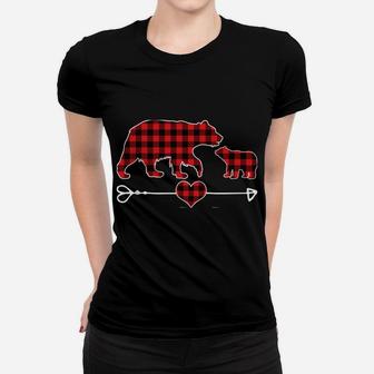 Gigi Bear Christmas Pajama Red Plaid Buffalo Family Gift Sweatshirt Women T-shirt | Crazezy AU