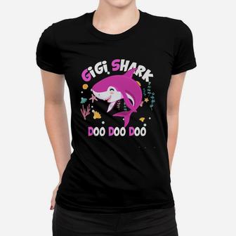 Gigi Shark Gift From Wife Son Daughter And Grand Sons Women T-shirt | Crazezy AU
