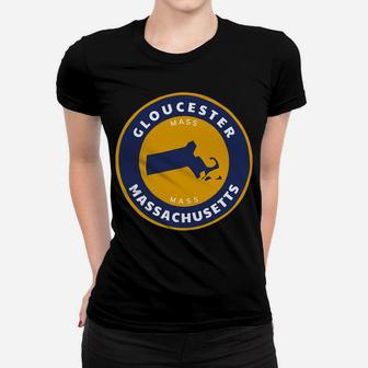 Gloucester Massachusetts Ma Mass State Pride Badge Souvenir Sweatshirt Women T-shirt | Crazezy
