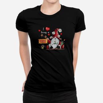 Gnome Daisy I Love Being A Gigi Gnome Valentine's Day Women T-shirt - Monsterry