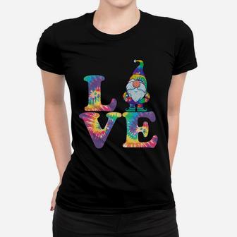 Gnome Love Hippie Gnomes Tie Dye Retro Style Vintage Peace Sweatshirt Women T-shirt | Crazezy