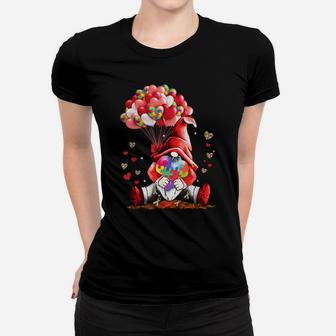 Gnome Puzzles Balloon Heart Autism Awareness Valentine Gifts Women T-shirt | Crazezy