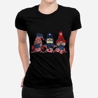 Gnome Usa 4Th Of July Cute American Flag Independence Day Women T-shirt | Crazezy CA