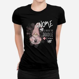 Gnome Valentines Day Goldendoodle Labradoodle Aussiedoodle Women T-shirt | Crazezy