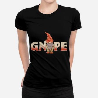 Gnope Gnome Pun Joke Funny Christmas Gnomes Cute Gift Raglan Baseball Tee Women T-shirt | Crazezy UK