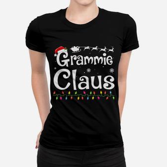Grammie Claus Funny Grandma Santa Pajamas Christmas Gift Women T-shirt | Crazezy DE