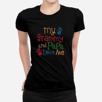 Grammy And Papa Love Me Women T-shirt | Crazezy CA