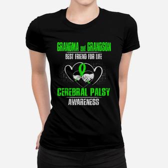 Grandma And Grandson Best Friend Of Life Cerebral Palsy Women T-shirt | Crazezy CA