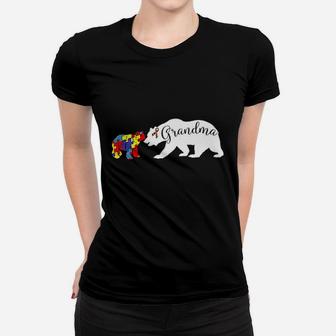 Grandma Bear Autism Awareness Women T-shirt | Crazezy