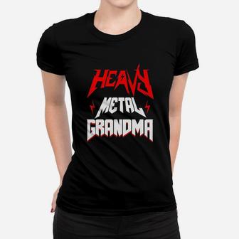 Grandma Heavy Metal Music Fan Death Metal Funny Women T-shirt | Crazezy