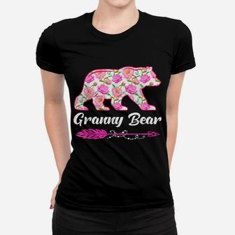 Granny Bear Flower Outfit Cute Matching Family Mothers Day Women T-shirt | Crazezy DE