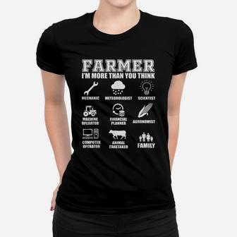 Great Farmer Gift Tractor Farm Cattle Arable Farming Women T-shirt | Crazezy