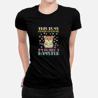 Hamster Rodent Pet Gift Hamster Women T-shirt | Crazezy