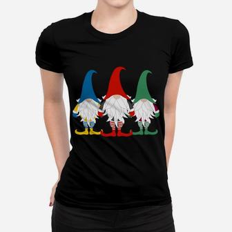 Hanging With My Gnomies Nordic Santa Gnome Funny Christmas Women T-shirt | Crazezy UK
