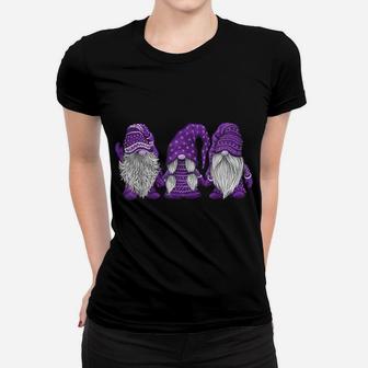 Hanging With Purple Gnomies Santa Gnome Christmas Costume Women T-shirt | Crazezy