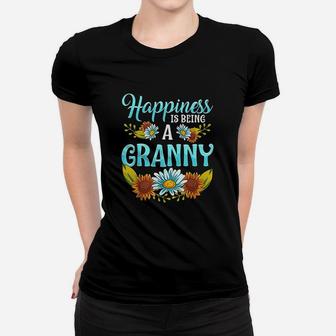 Happiness Is Being A Granny Cute Floral Mothers Day Gifts Women T-shirt | Crazezy