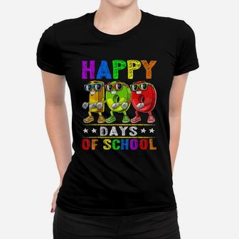 Happy 100 Days Of School Flossing 100Th Day School Kids Gift Women T-shirt | Crazezy DE