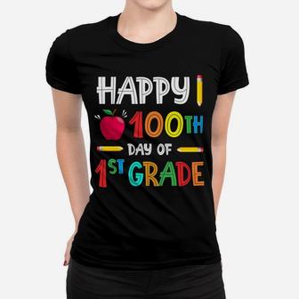 Happy 100Th Day Of 1St Grade Teacher Student Or Child Kids Women T-shirt | Crazezy AU