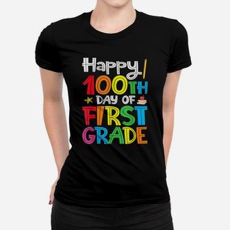 Happy 100Th Day Of First Grade For Boys Girls Students Women T-shirt | Crazezy UK