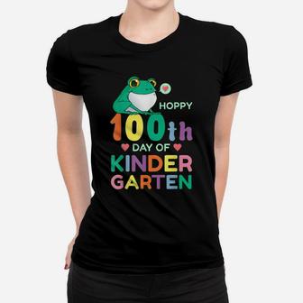 Happy 100Th Day Of Kindergarten Boy Girl Or Teacher 100 Days Women T-shirt | Crazezy UK