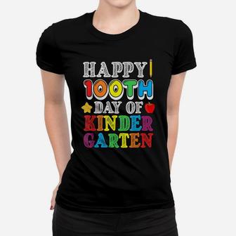 Happy 100Th Day Of Kindergarten Teacher Student Boy Girl Women T-shirt | Crazezy