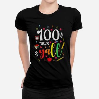 Happy 100Th Day Of School - Colorful Cute Shirt Women T-shirt | Crazezy UK