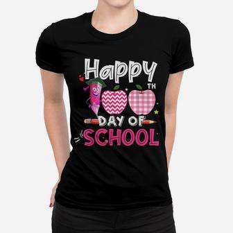 Happy 100Th Day Of School Cute 100 Days Of School Women T-shirt | Crazezy