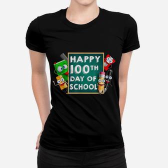 Happy 100Th Day Of School For Kids, Boys And Girls Women T-shirt | Crazezy DE