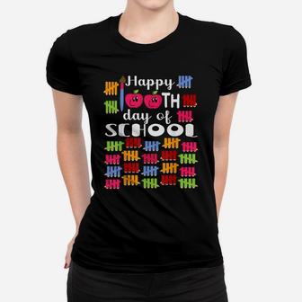 Happy 100Th Day Of School Kid Teacher Milestone Fun Women T-shirt | Crazezy DE