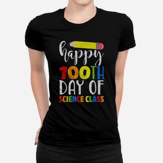 Happy 100Th Day Of Science Class Shirt For Teacher Or Child Women T-shirt | Crazezy