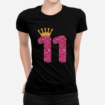 Happy Birthday Girls 11Th Party 11 Years Old Bday Women T-shirt | Crazezy