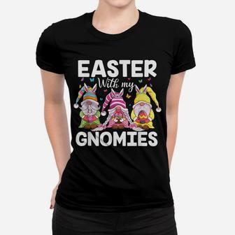 Happy Easter Gnomes With Bunny Ears Egg Hunting Easter Gnome Women T-shirt | Crazezy CA