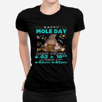 Happy Mole Day October 23Rd Funny Chemistry Science Women T-shirt | Crazezy CA