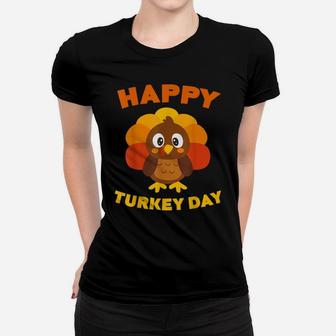 Happy Turkey Day Thanksgiving Gift Shirt Women T-shirt | Crazezy CA