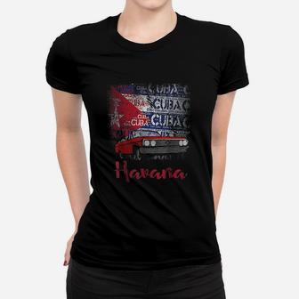 Havana Cuban Flag Women T-shirt | Crazezy UK