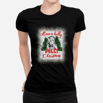 Have A Holly Dolly Christmas Matching Family Pjs Xmas Tee Women T-shirt | Crazezy